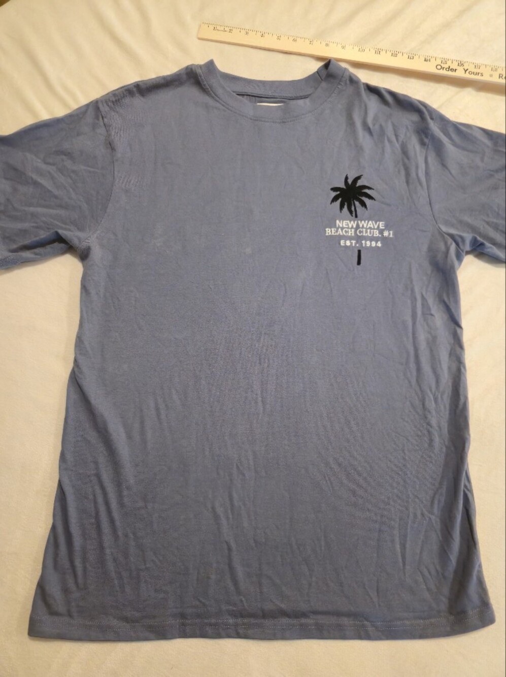 Public Supply Beach Club Blue Graphic Short-Sleeve Men's Shirt